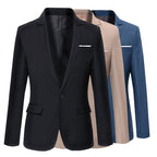 Casual Suit Middle-aged Professionals Korean-style Slim Fit