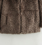 European And American Style Women's Clothing 25 Winter New Fashion Fur Warm Coat