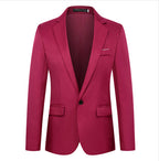 Casual Suit Middle-aged Professionals Korean-style Slim Fit