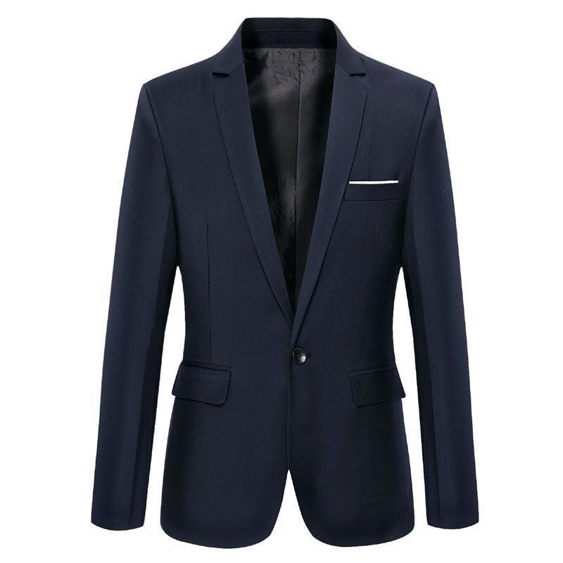 Casual Suit Middle-aged Professionals Korean-style Slim Fit