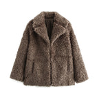 European And American Style Women's Clothing 25 Winter New Fashion Fur Warm Coat
