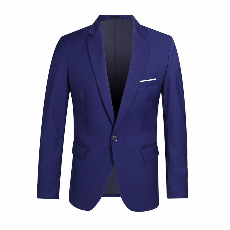 Casual Suit Middle-aged Professionals Korean-style Slim Fit