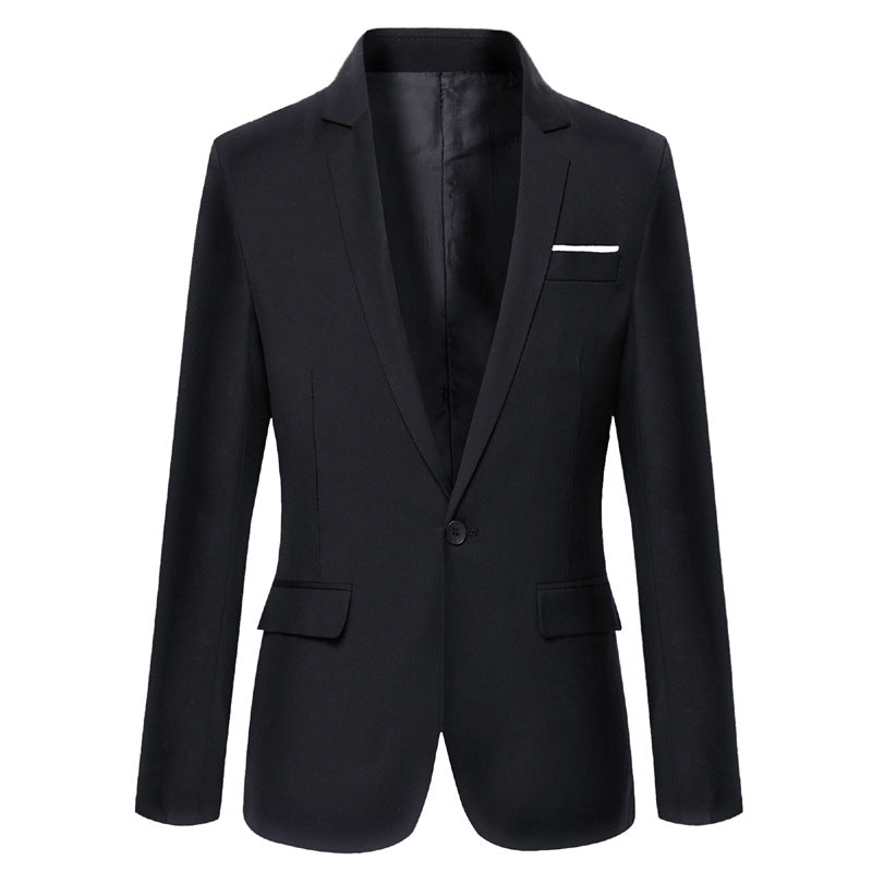 Casual Suit Middle-aged Professionals Korean-style Slim Fit